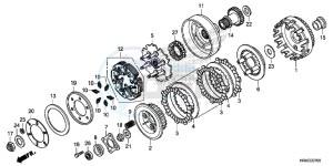 TRX500FE1G TRX500 Europe Direct - (ED) drawing CLUTCH