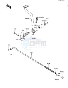 KLT 160 A [KLT160] (A1) [KLT160] drawing BRAKE PEDAL