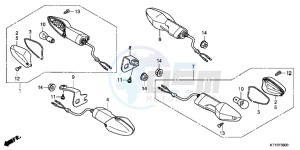 CBR125RD CBR125R E drawing WINKER