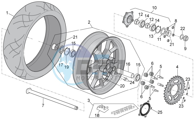 Rear wheel