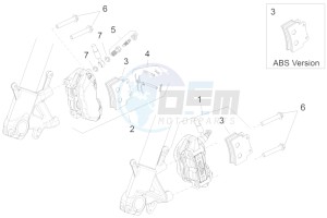 Shiver 750 (AA, JP, K, MAL, T, TW) drawing Front brake caliper