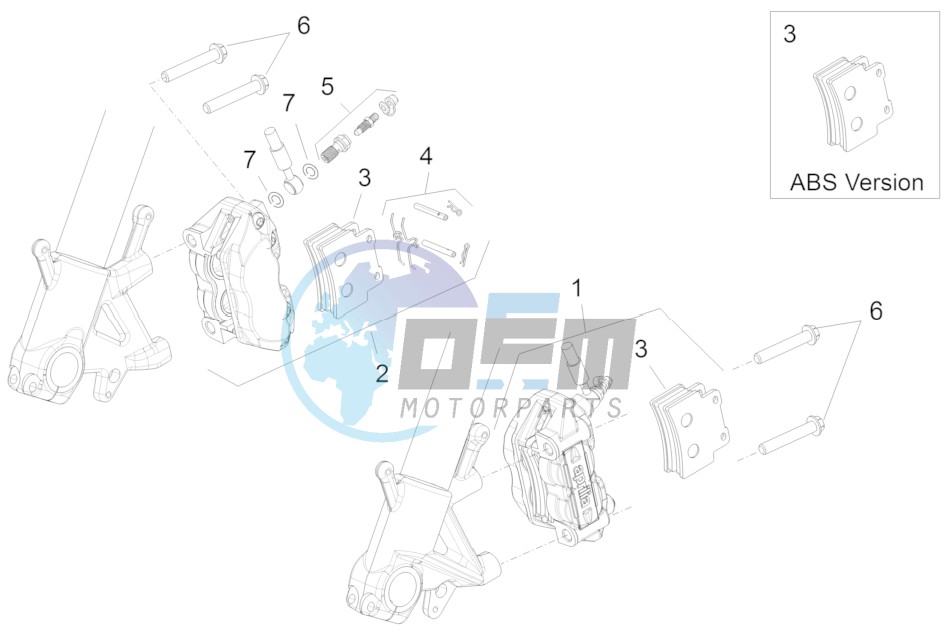 Front brake caliper