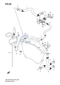 GSX-R750 (E3-E28) drawing RADIATOR HOSE