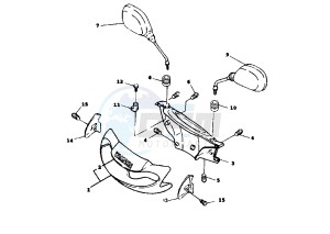 XC CYGNUS R 125 drawing COWLING