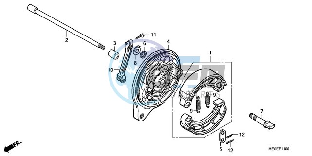 REAR BRAKE PANEL