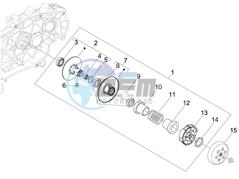 Driven pulley