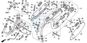 VFR800 drawing EXHAUST MUFFLER