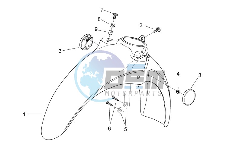 Front body VI - Front mudguard