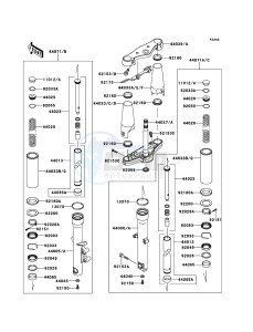 VN900 CLASSIC VN900BEF GB XX (EU ME A(FRICA) drawing Front Fork