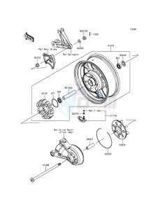 1400GTR ABS ZG1400EFF FR GB XX (EU ME A(FRICA) drawing Rear Hub