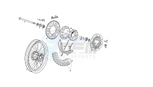 SENDA R DRD RACING - 50 CC VTHSR1D2B. EU2 drawing REAR WHEEL