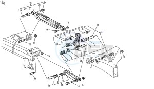 RAPTOR EU2 125 drawing REAR SHOCK ABSORBER