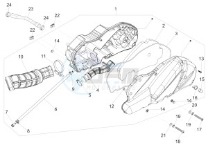 MP3 500 LT Sport drawing Air filter