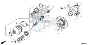 TRX500FA6H Europe Direct - (ED) drawing PROPELLER SHAFT