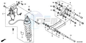 GL1800A ED drawing REAR CUSHION