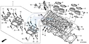 CBR1000RR9 Europe Direct - (ED / MME REP) drawing CYLINDER HEAD