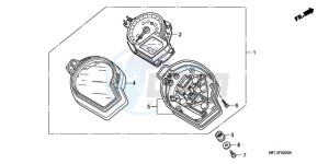 CBR1000RA9 Australia - (U / ABS SPC) drawing METER