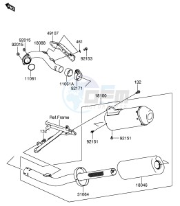 RM-Z250 (E19) drawing MUFFLER