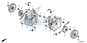 GL1800BD F6B Bagger - GL1800BD UK - (E) drawing COOLING FAN