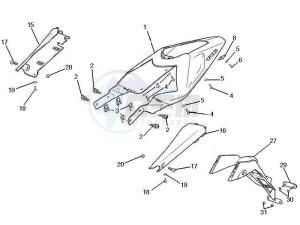 RCR_SMT 125 SC drawing Rear cover - Splash guard