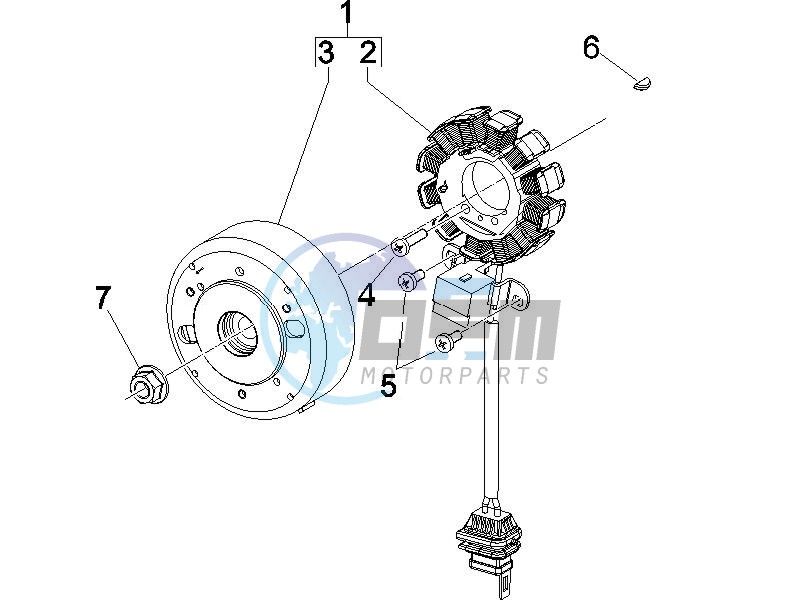 Flywheel magneto