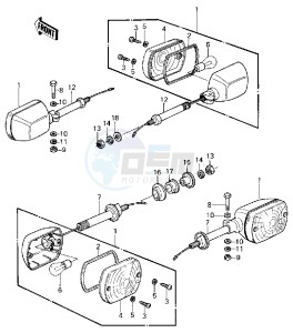 KZ 440 D [LTD BELT] (D1) [LTD BELT] drawing TURN SIGNALS -- 80 D1- -