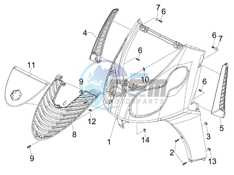 Front shield