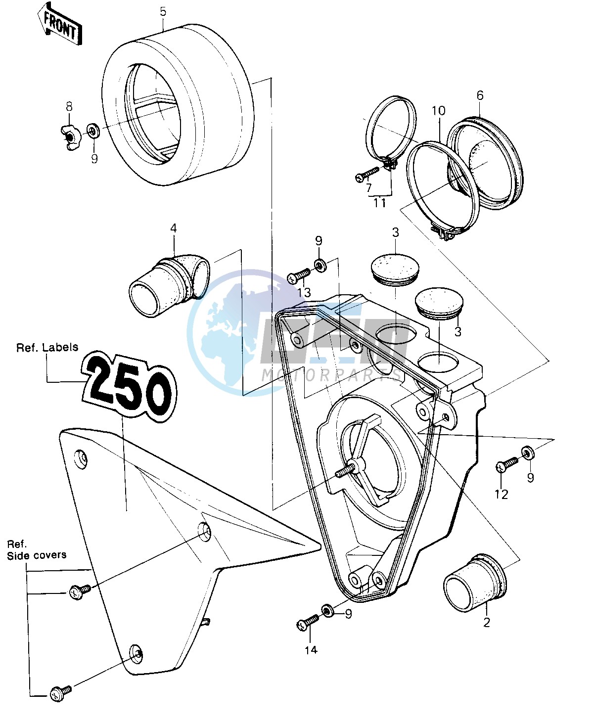 AIR CLEANER -- 81KDX250-B1- -