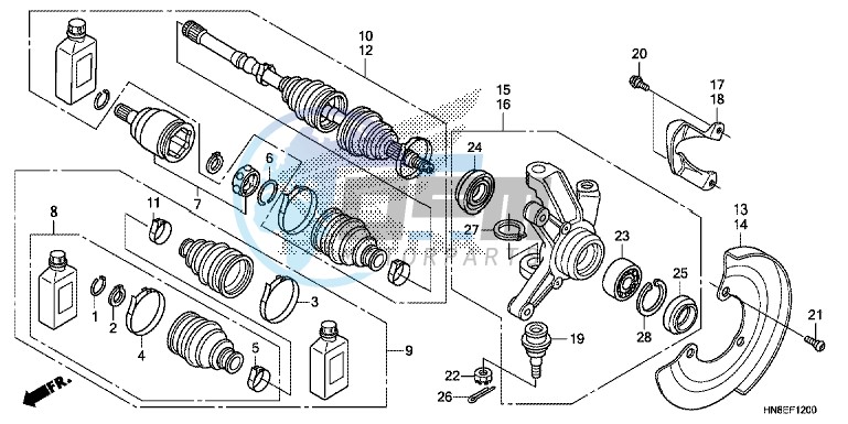 FRONT KNUCKLE