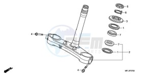 CBR1000RA9 U / ABS drawing STEERING STEM