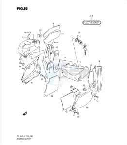 VL800 drawing FRAME COVER (VL800CL1 E19)