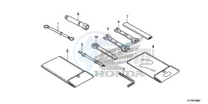 CBR125RSF CBR125RS E drawing TOOL