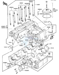 ZN 700 A [LTD SHAFT] (A1-A2) [LTD SHAFT] drawing CRANKCASE