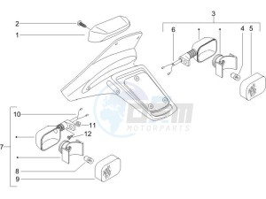 NRG 50 power Pure jet drawing Tail light - Turn signal lamps