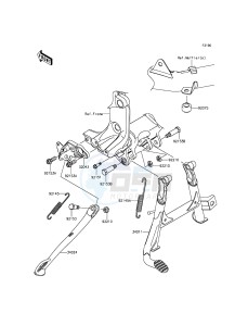 1400GTR ABS ZG1400EGF FR GB XX (EU ME A(FRICA) drawing Stand(s)