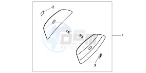 CBF600NA drawing COLOUR PANEL SET