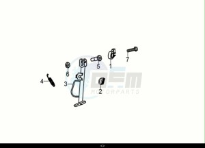 SYMPHONY 50 (XF05W1-EU) (E5) (M1) drawing SIDE STAND