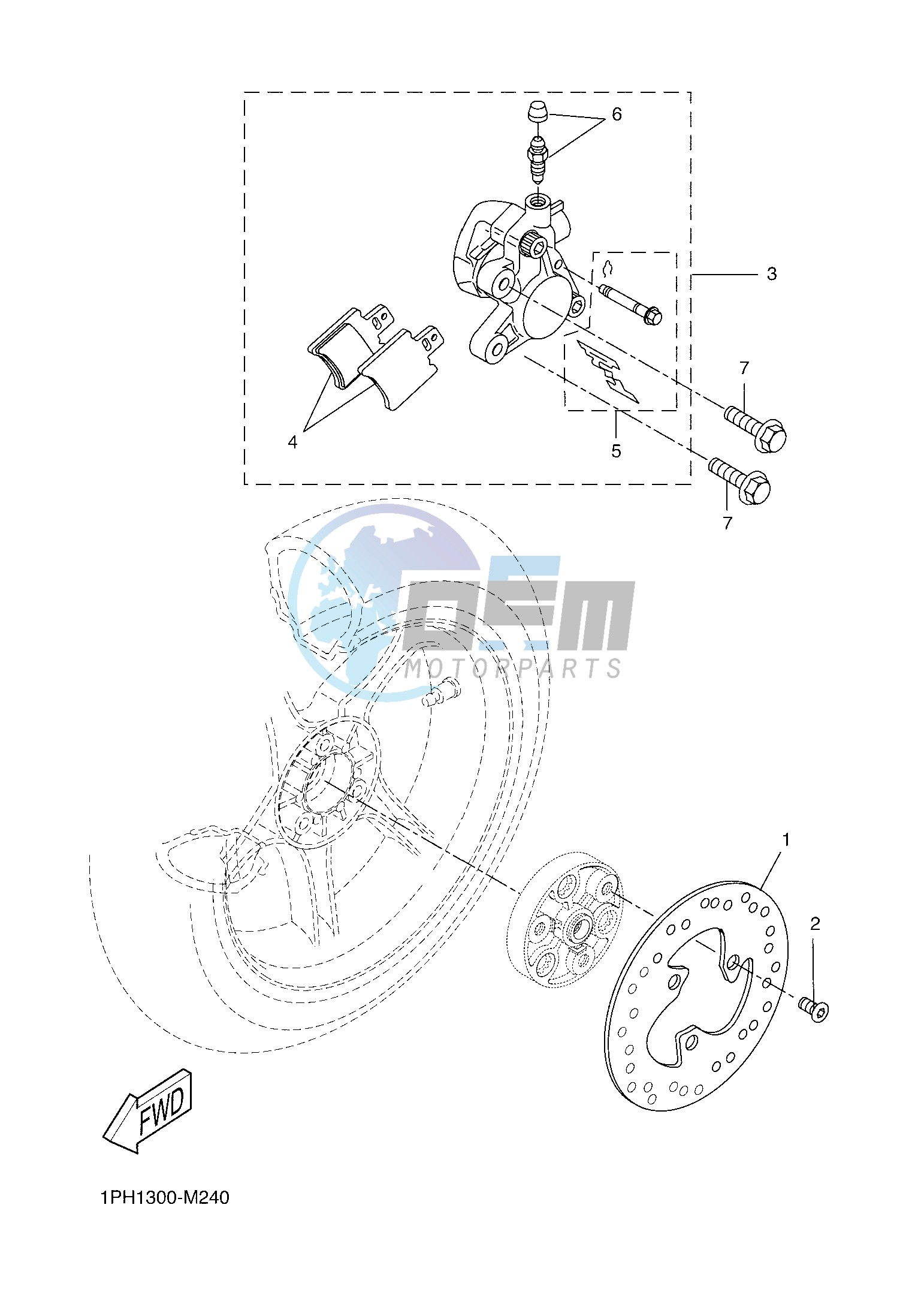 REAR BRAKE CALIPER