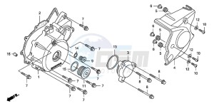 CB1300 CB1300SUPER FOUR drawing LEFT CRANKCASE COVER