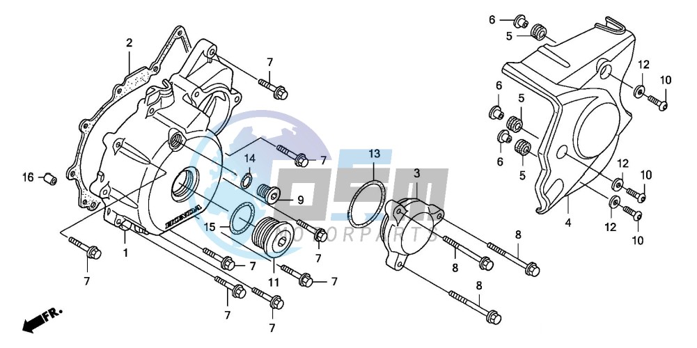 LEFT CRANKCASE COVER