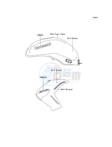 ER-6N ER650CBF GB XX (EU ME A(FRICA) drawing Decals(M.S.Black)