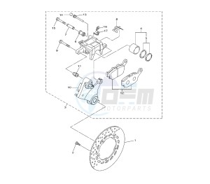 XJ6-F DIVERSION 600 drawing REAR BRAKE CALIPER