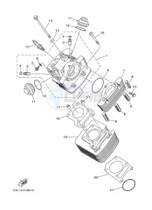 YBR125EGS (43B9) drawing CYLINDER