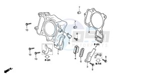 SH300AR drawing CYLINDER/REED VALVE