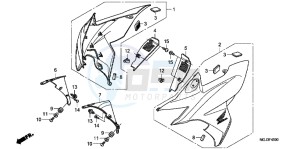 CBF1000FAB drawing FRONT COWL