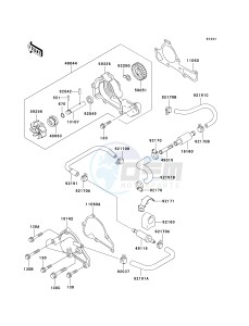 KAF 620 J [MULE 3010 TRANS4X4] (J6J-J8F) J8F drawing WATER PUMP