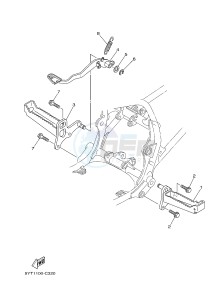 YFM350 YFM35RD RAPTOR 350 (1BSA 1BS9) drawing STAND & FOOTREST