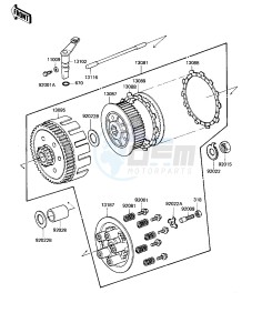 KDX 250 B [KDX250] (B2) [KDX250] drawing CLUTCH -- 82 KDX250-B2- -