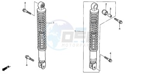 NSS250 drawing REAR CUSHION