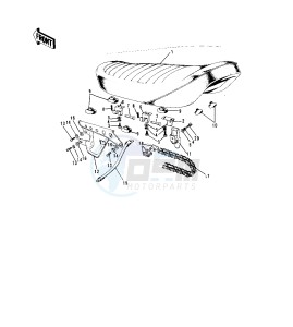 G5 100 drawing SEAT_CHAIN COVER_CHAIN -- 72-73 G5-A- -